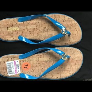 Michael Kors blue sandals. Size 11